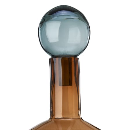 Caraffa Bubbles & Bottles XXL vetro blu marrone / Vetro - Set di 4 / H 87 cm - Pols Potten