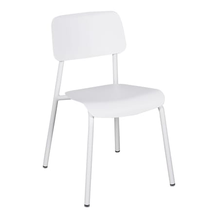 Chaise empilable Studie métal blanc / Aluminium - Fermob