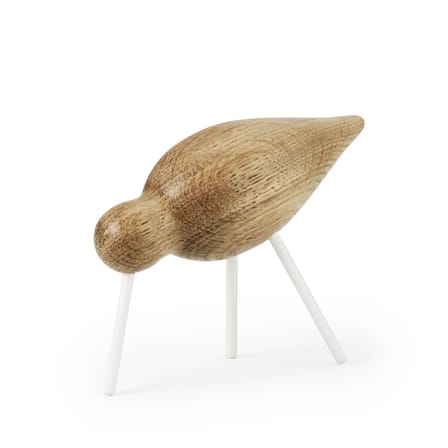 Décoration Oiseau Shorebird M bois naturel / L 15 x H 11 cm - Normann Copenhagen