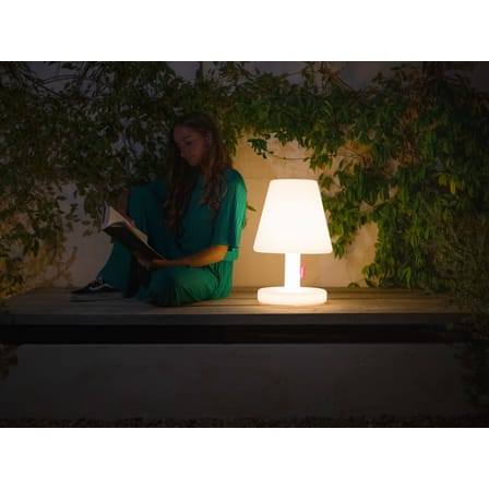Lampada da esterno Edison the Medium Bluetooth materiale plastico bianco / H 51 cm - LED - Fatboy
