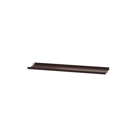 Étagère métal perforé / Rebord bas - L 78 x P 20 cm - String Furniture