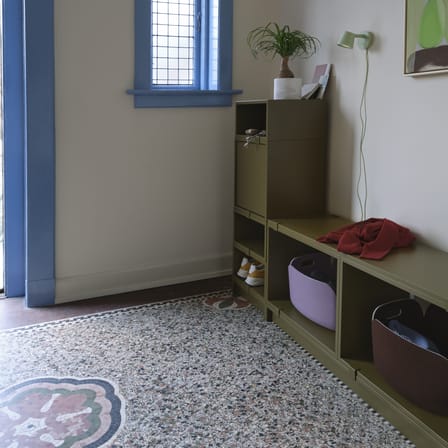 Etagère Stacked / Banc intégré - Configuration 1 / L 174 x P 35 x H 119 cm - Muuto