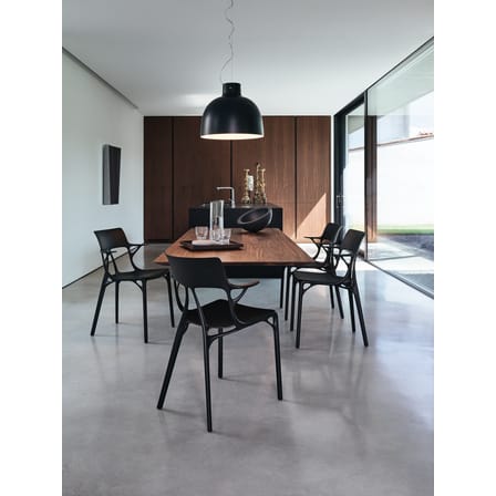 Fauteuil A.I plastique métal métallisé / Conçu par une intelligence artificielle - 100% recyclé - Kartell