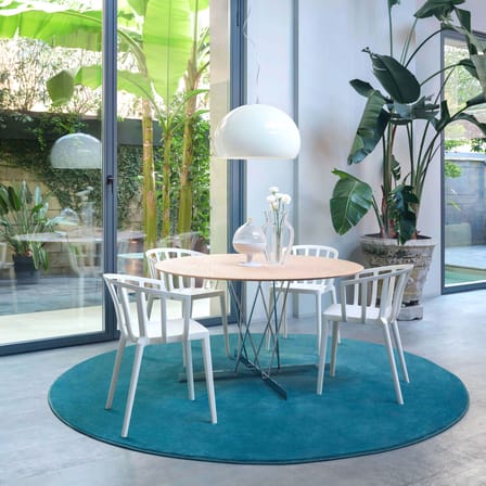 Fauteuil empilable Venice plastique blanc - Kartell