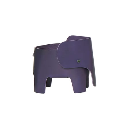 Lampada senza fili ricaricabile Elephant pelle viola / Fatto a mano in Francia - EO
