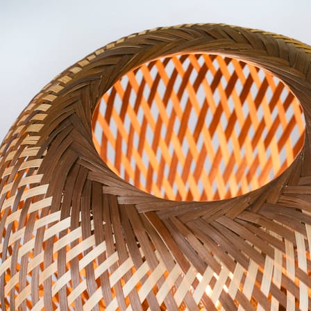Lampe de table Barbados / Ø 25 x H 27 cm - Bambou - GOOD&MOJO