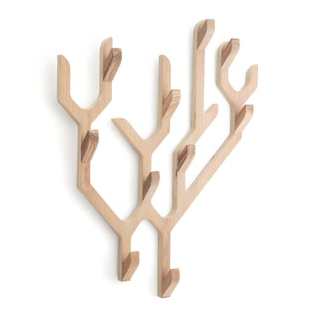 Portemanteau mural Ambroise bois naturel / L 56.5 x H 67.7 cm - Chêne - Hartô