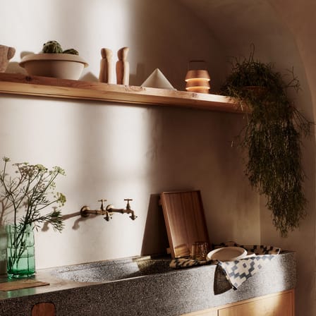 Erena Salad bowl ceramic beige / Ø 31.5 x H 12 cm - Ferm Living