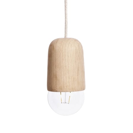 Suspension Luce Medium bois naturel / Ø 10 x H 18 cm - Hartô