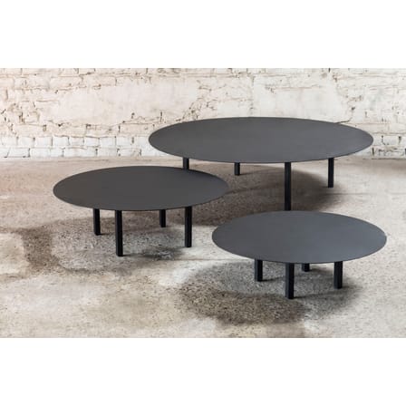 Table basse 01 Small métal noir / Ø 68 x H 20 cm - Serax