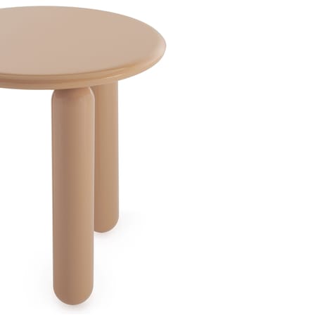 Table basse Undique Mas bois beige / Ø 48 x H 51 cm - Patricia Urquiola, 2023 - Kartell