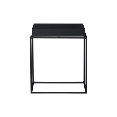 Table d'appoint Tray métal noir / 40 x 40 x H 44 cm - Hay