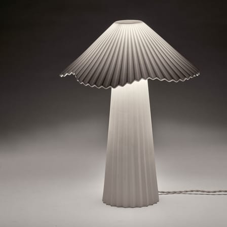 Uala Large Table lamp ceramic white / Ø 37.5 x H 48 cm - Serax