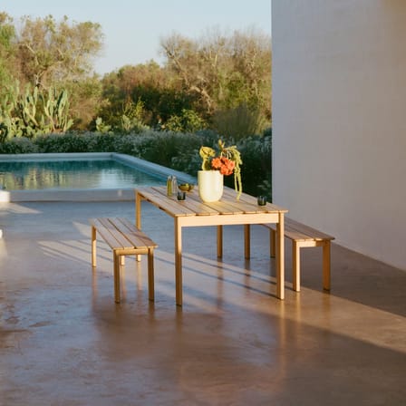 Table rectangulaire Assemble bois naturel / 220 x 92,2 cm - Muuto