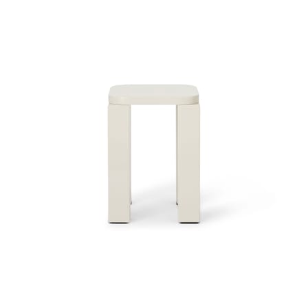Tabouret Atlas bois blanc / Carré - NEW WORKS