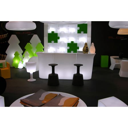 Tabouret de bar Drink plastique blanc / H 75 cm / Seconde vie - Slide