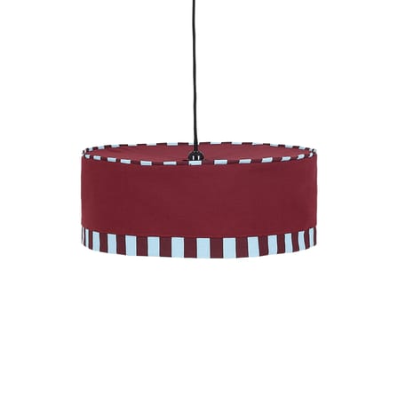 Abat-jour Paul tissu rouge / Ø 50 x H 18 cm - NOBODINOZ