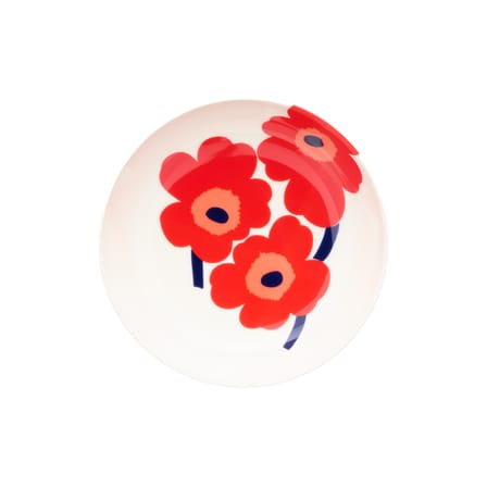 Bol Unnikko céramique rouge / Ø 16 x H 4 cm - Marimekko