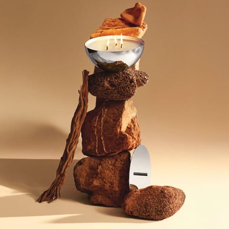 Bougeoir Rocc Small Ø 12 cm / Contenant seul (bougie vendue séparément) - Alessi