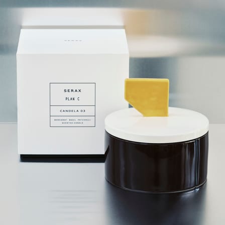 Bougie parfumée Candela 03 Medium céramique rouge / Ø 12,5 x H 13 cm - Serax