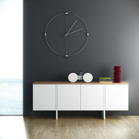Buffet Edouard blanc bois naturel / L 200 x H 76 cm - POP UP HOME