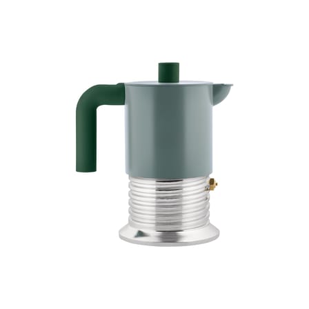 Cafetière italienne Vite vert / 3 tasses - 15 cl - Alessi
