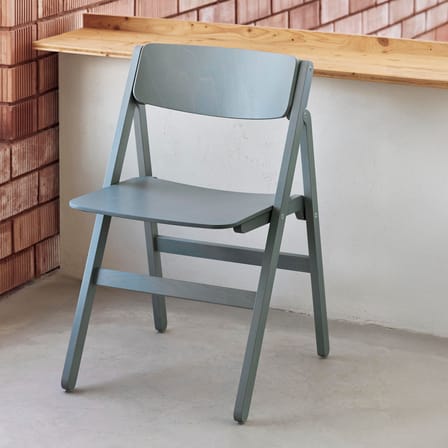 Chaise pliante Backflip bois bleu - Hay
