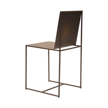 Chaise Slim Sissi orange métal - Zeus