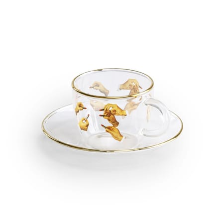 Toiletpaper - Lipsticks Coffee cup glass multicoloured - Seletti