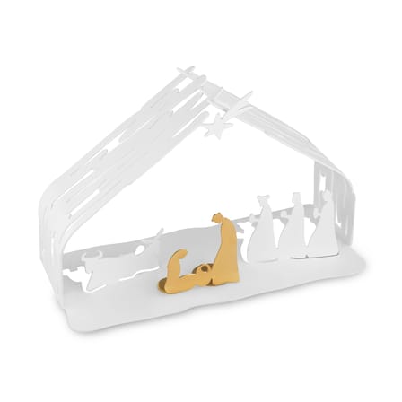 Crèche Bark Crib métal blanc / H 10 cm - Alessi