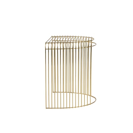 Curva End table metal gold / 34 x 48 x H 45 cm - AYTM