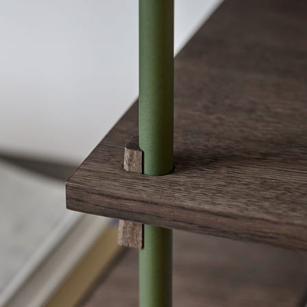 Étagère Shelving System – s.85.3.B bois marron / L 239 x H 85 x Prof. 35 cm - MOEBE