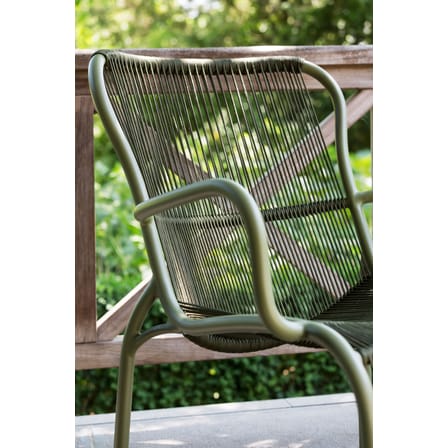 Fauteuil lounge empilable Loop Lounge / Corde polypropylène tissée main - Vincent Sheppard
