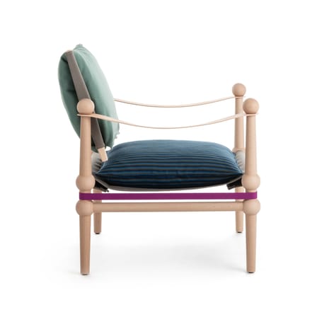 Fauteuil rembourré Twain tissu vert / Konstantin Grcic, 2024 - Magis