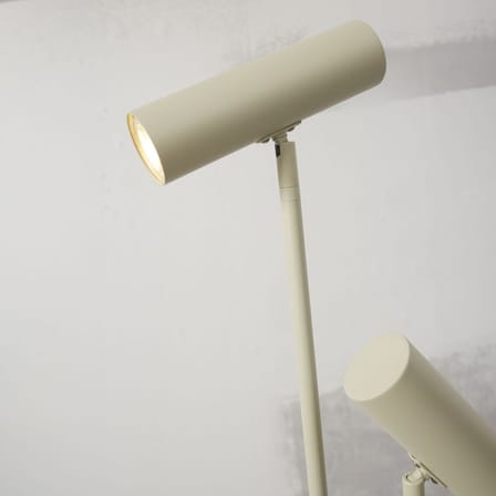 Lampada a stelo Havana metallo verde / 2 paralumi orientabili - It's about Romi