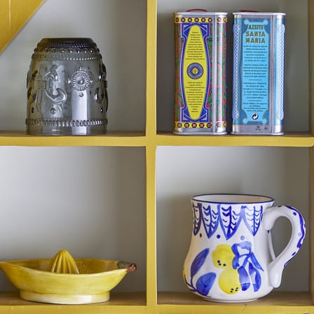 Mug Maxima céramique bleu / Ø 9,5 x H 11,5 cm - 510 ml - Bloomingville