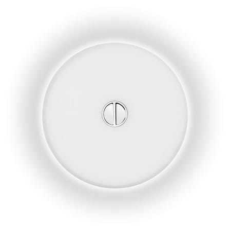 Applique Button INDOOR verre blanc / Plafonnier - Ø 47 cm - Flos