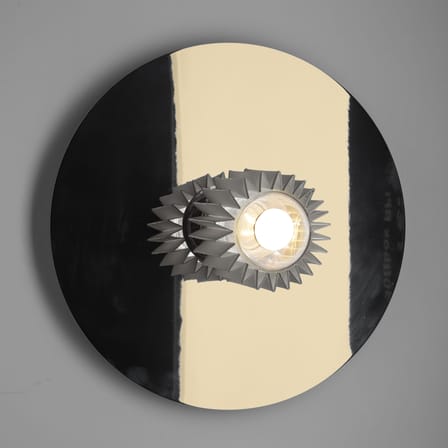 Applique In the sun Large or argent métal / Plafonnier - Ø 38 cm - DCW éditions