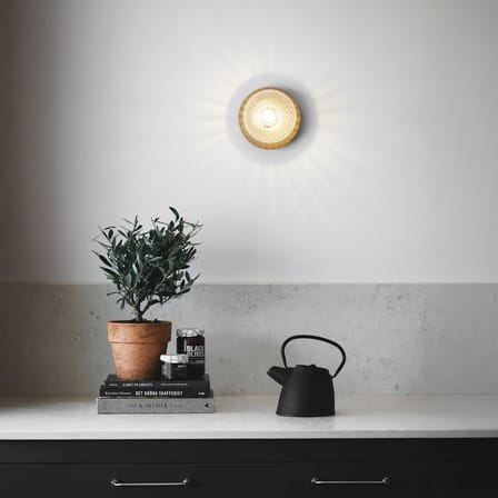 Applique salle de bains Liila 1 Medium / Plafonnier - Ø 14 cm / Verre facetté - NUURA
