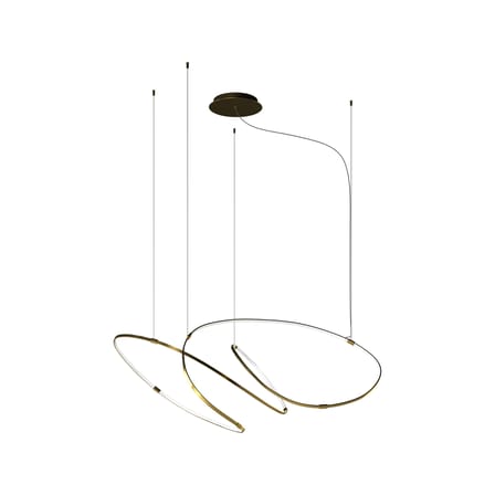 Sospensione Zigouzi LED metallo oro / L 150 cm - Dix Heures Dix