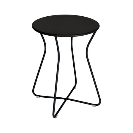 Cocotte Stool metal black / End table - H 45 cm / Metal - Fermob