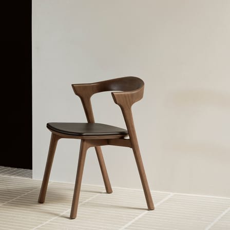 Stuhl Bok Indoor holz braun / Sitzfläche Leder - Ethnicraft