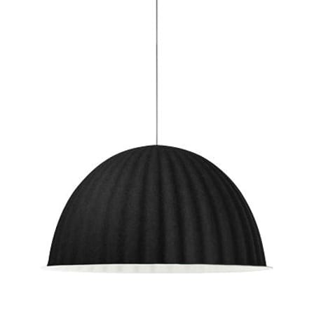 Suspension acoustique Under the bell tissu noir / Feutre - Ø 82 cm - Muuto