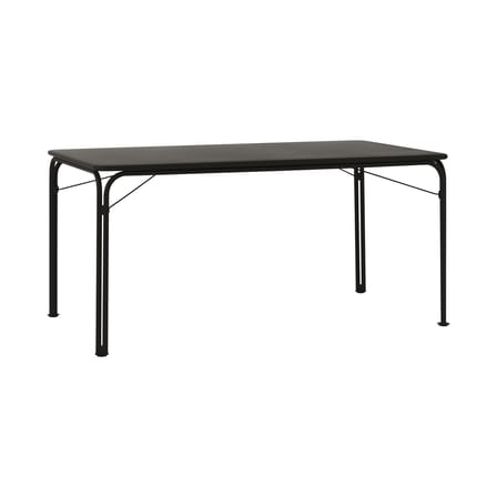 Table rectangulaire Thorvald SC113 métal noir / 160 x 90 cm - 6 places - &tradition