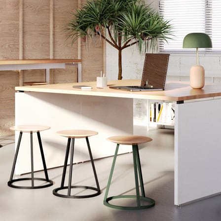 Tabouret Gustave métal vert - Hartô