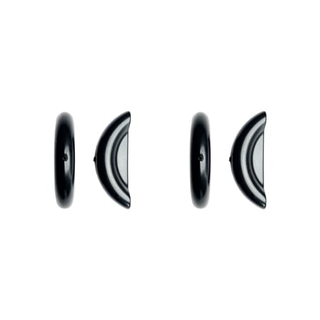 Armlehne  plastikmaterial schwarz / Set mit 4 Schutzgleitern für Sessel AA - AIRBORNE