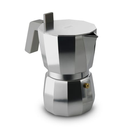 Cafetière italienne Moka gris argent métal /6 tasses - Alessi