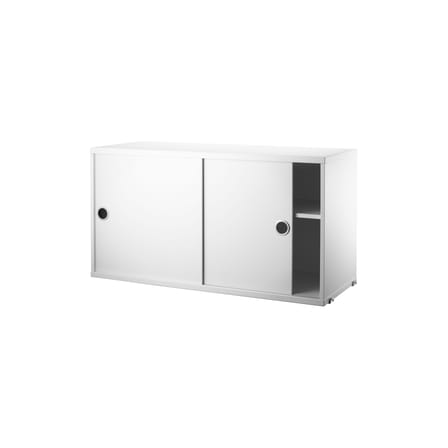 Caisson / 2 portes coulissantes - L 78 x P 30 x H 42 cm - String Furniture