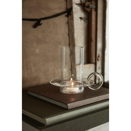 Luce Candle holder glass transparent / Ø 17 x H 14 cm - Glass - Ferm Living