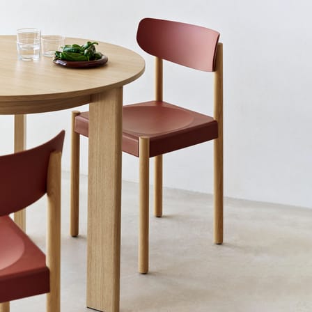 Chaise Pack 10 rouge / Polypropylène recyclé - Hay